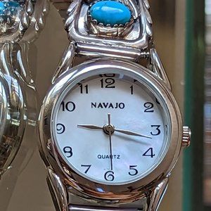 Vintage Sterling Silver Navajo Ladies Watch
